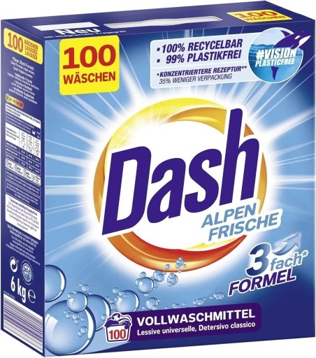 Zdjęcie oferty: Proszek Dash 100 prań z Niemiec. 