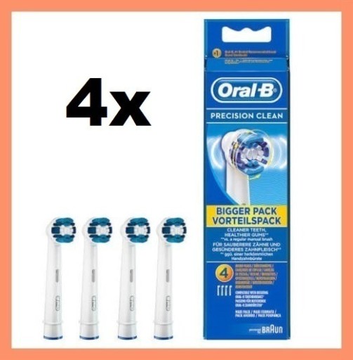 Zdjęcie oferty: 4x KOŃCÓWKI ORAL-B PRECISION CLEAN EB20