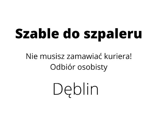 Zdjęcie oferty: Szable do szpaleru