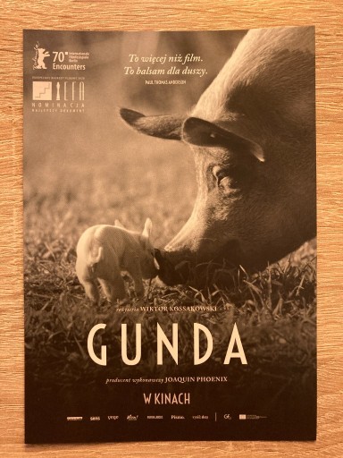 Zdjęcie oferty: Gunda - ulotka z kina