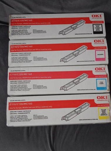 Zdjęcie oferty: Kaseta toner OKI C110/C130/MC160 zestaw 4 szt.