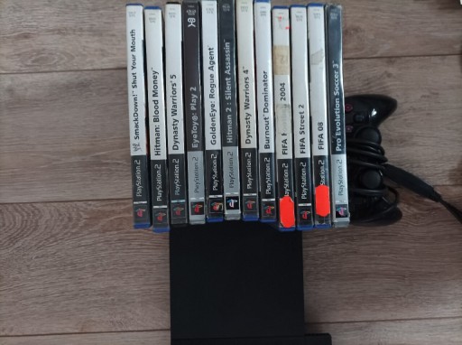 Zdjęcie oferty: PS2 PlayStation 2 Slim + 12gier + 2pady