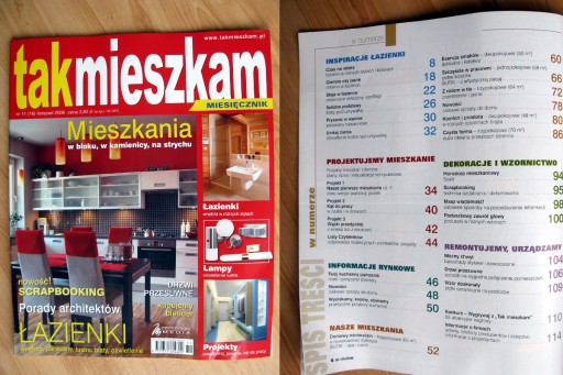 Zdjęcie oferty: tak mieszkam 11 (16) / 2006