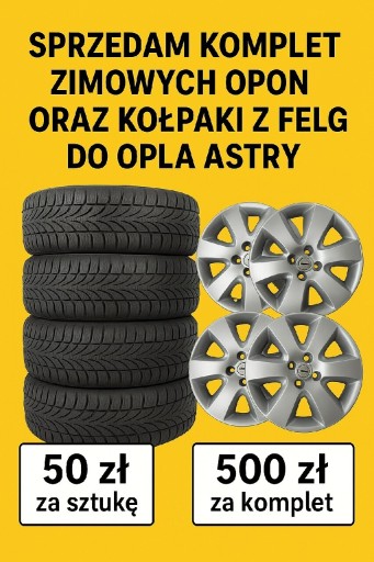 Zdjęcie oferty: Opony zimowe i felgi z kołpakami 