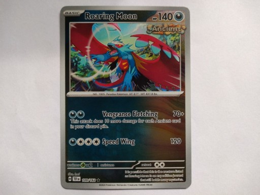 Zdjęcie oferty: Karta Pokemon Roaring Moon 109 Reverse Holo