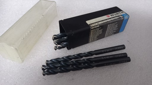 Zdjęcie oferty: Wiertło Wurth ZEBRA HSS metal 6,5 mm profesjonalne