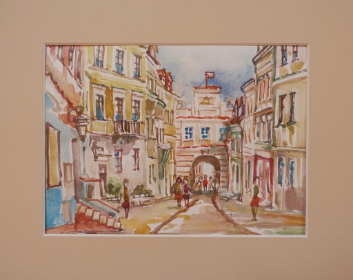 Zdjęcie oferty: Lublin  Brama Grodzka AKWARELA 24x30 cm