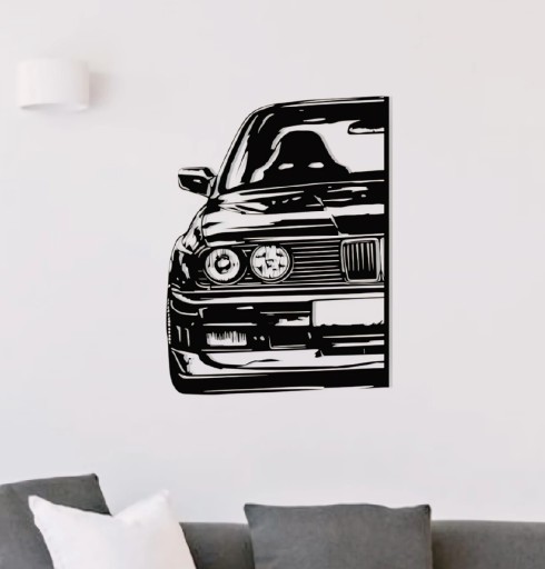 Zdjęcie oferty: BMW E30, BMW Serii 3, Samochody. Obraz z drewna 