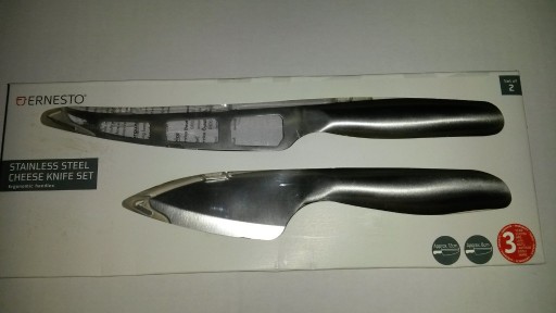 Zdjęcie oferty: Nóż 2 noże do sera Ernesto Lidl stal szlachetna