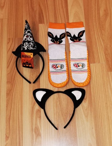 Zdjęcie oferty: SKARPETKO-KAPCIE BING+OPASKA Z USZAMI I HALLOWEEN 