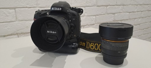 Zdjęcie oferty: NIKON d600 Grip + Nikkor 50mm 1.8G + Samyang 8mm 