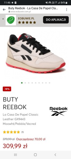 Zdjęcie oferty: Buty adidasy damskie Reebok