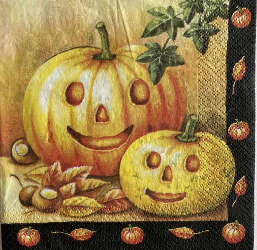 Zdjęcie oferty: Serwetka decoupage DYNIE HALLOWEEN 33x33 cm 1szt