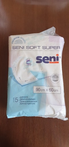 Zdjęcie oferty: Podkłady Seni Soft Super 90x60 cm 4 szt. + gratis