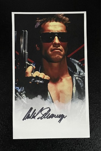 Zdjęcie oferty: Arnold Schwarzenegger - oryginalny autograf! 