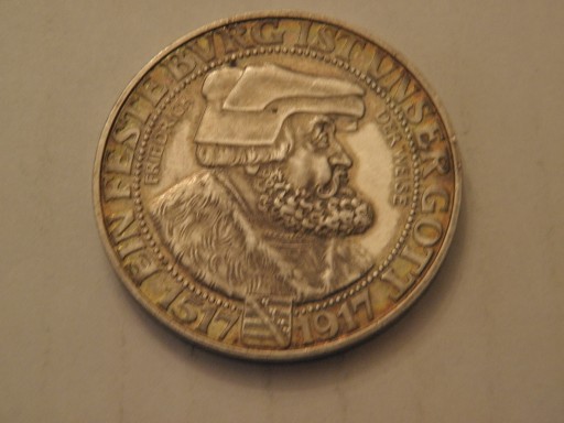 Zdjęcie oferty: 3 Marki 1917 rok,. Srebro próby 900, replika bita w srebrze.