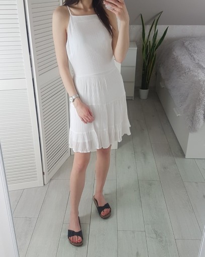 Zdjęcie oferty: Missguided biała letnia sukienka na ramiączkach 36