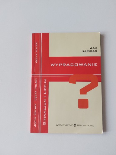 Zdjęcie oferty: Książka ,,Jak napisać wypracowanie" zielona sowa