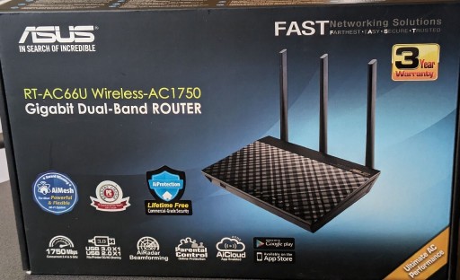 Zdjęcie oferty: Router Asus RT-AC66U Dual-band Wireless-1750