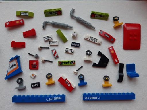 Zdjęcie oferty: Klocki Lego mix do samochodów rejestracja turbo 