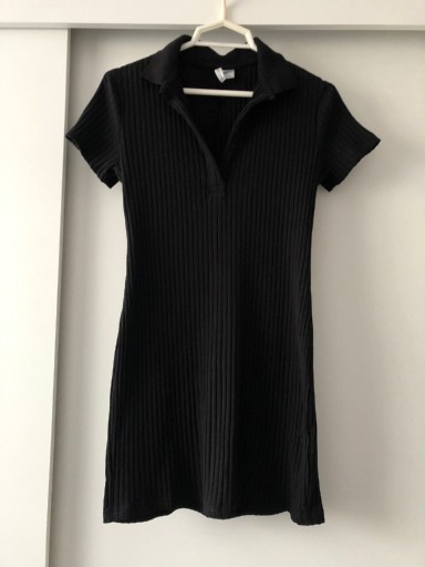 Zdjęcie oferty: Sukienka w prążki z kołnierzykiem H&M Divided M/38