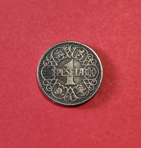 Zdjęcie oferty: Moneta 1 peseta 1944, Hiszpania