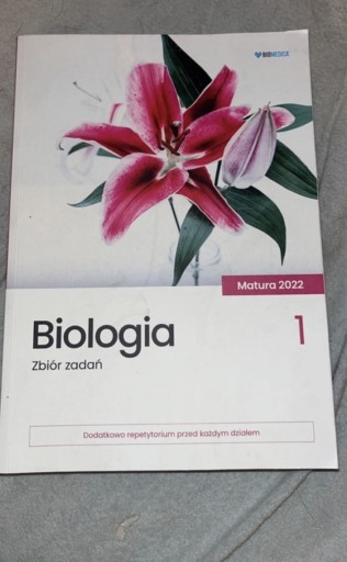 Zdjęcie oferty: Biologia Zbiór zadań Matura 2022 Tom 1 