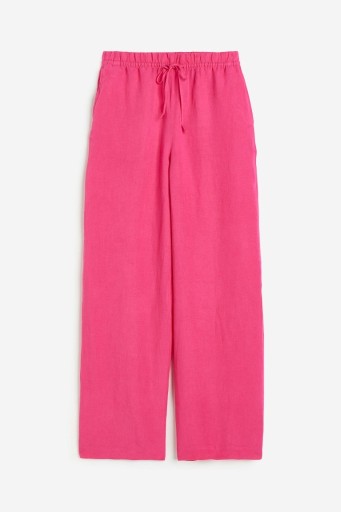 Zdjęcie oferty: Spodnie szerokie różowe w gumkę rozm. S