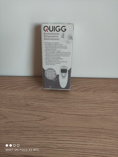 Zdjęcie oferty: quigg alkoholtester  alkomat bezustnikowy  