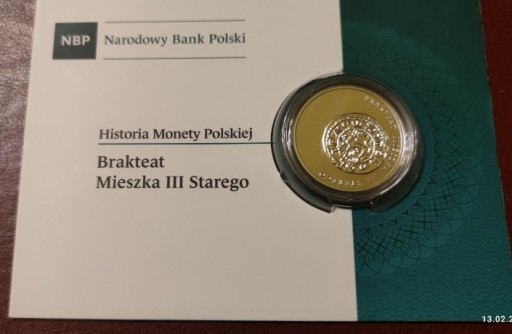 Zdjęcie oferty: 10 zł (2014) **Brakteat Mieszka III Starego.