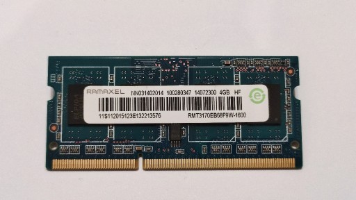 Zdjęcie oferty: PAMIĘĆ RAM RAMAXEL RMT3170EB68F9W-1600 4GB DDR3