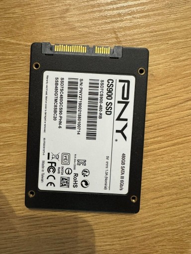 Zdjęcie oferty: Dysk SSD PNY CS900 480GB SATA III + Kabel