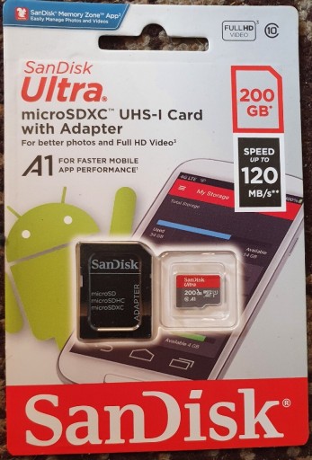 Zdjęcie oferty: Karta microSD SanDisk microSDXC 200 GB