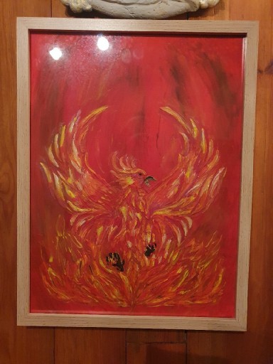 Zdjęcie oferty: Obraz technika mieszaną farby akryl 30 na 40