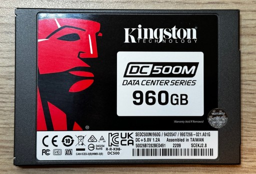 Zdjęcie oferty: Dysk SSD Kingston DC500M 960GB Data Center Series