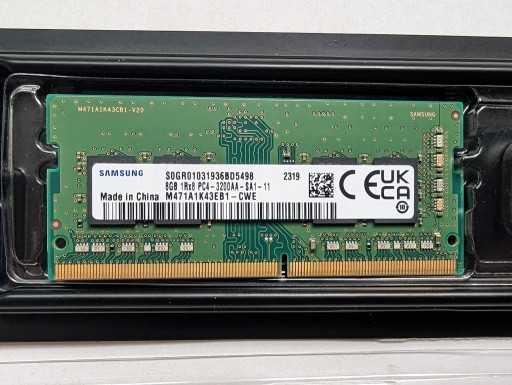 Zdjęcie oferty: Pamięć RAM Samsung 8GB 1rx8 pc4-3200aa-sa1-11