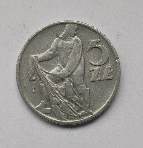 Zdjęcie oferty: 5zł złotych rybak 1958 rzadki 