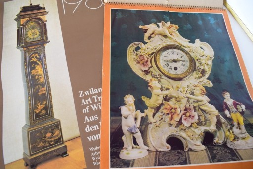 Zdjęcie oferty: Duże kalendarze z 1985 - stare zegary i antyki 