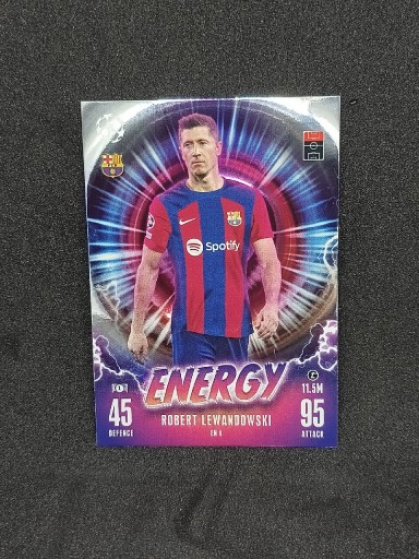 Zdjęcie oferty: Karta Topps Robert Lewandowski Fc Barcelona Energy