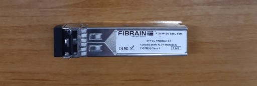 Zdjęcie oferty: Moduł SFP MM LC FIBRAIN FTS-M12G-S85L-55M