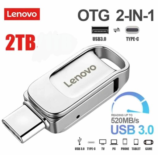 Zdjęcie oferty: Pendrive LENOVO 2w1 typu C i USB 3.0