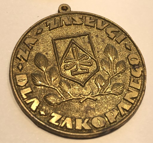 Zdjęcie oferty: Medal okolicznościowy „ Za zasługi dla Zakopanego”