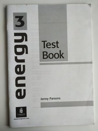 Zdjęcie oferty: Energy 3 Test Book Testy Longman +klucz odpowiedzi