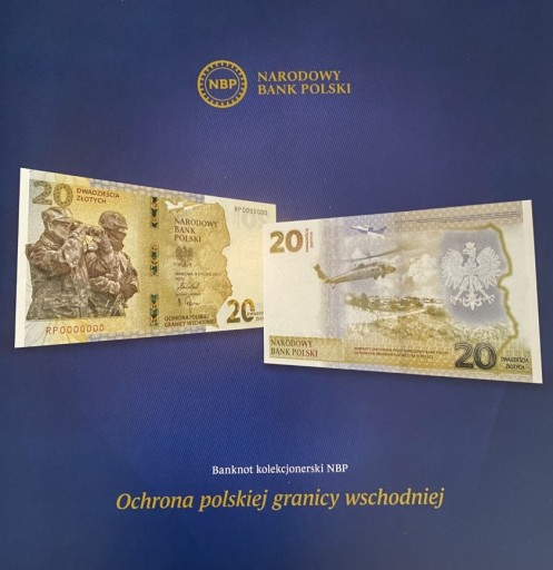 Zdjęcie oferty: Banknot kolekcjonerski - Ochrona polskiej granicy 