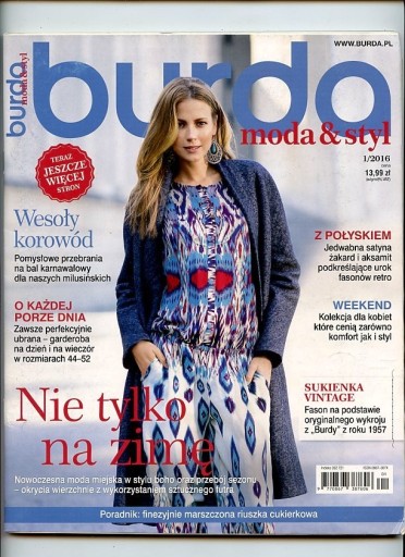 Zdjęcie oferty: Burda. Moda & styl 1/2016