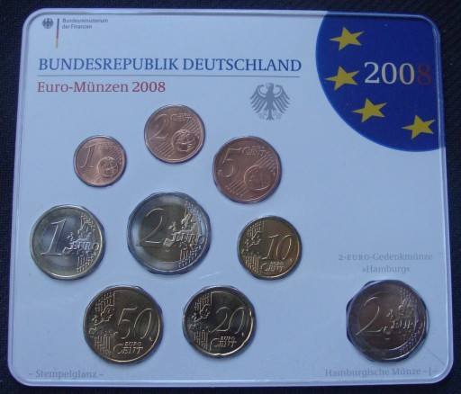 Zdjęcie oferty: NIEMCY - Euro - Munzen 2008 J + okolicznościowe