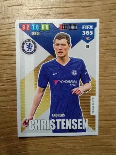 Zdjęcie oferty: Karta Fifa 365 2020 Panini Andreas Christensen nr 19 Chelsea Londyn