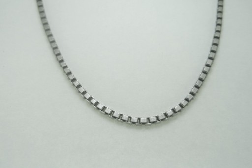 Zdjęcie oferty:  Srebrny łańcuszek 70 cm , kostka rodowana