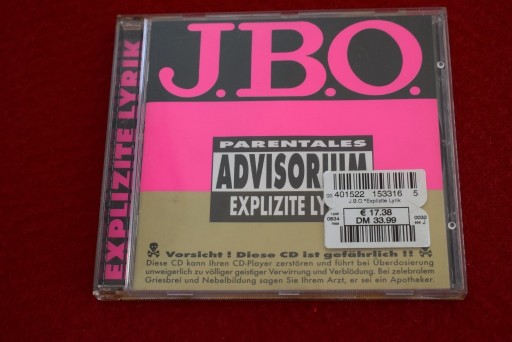 Zdjęcie oferty: J.B.O - Explizite Lyrik 