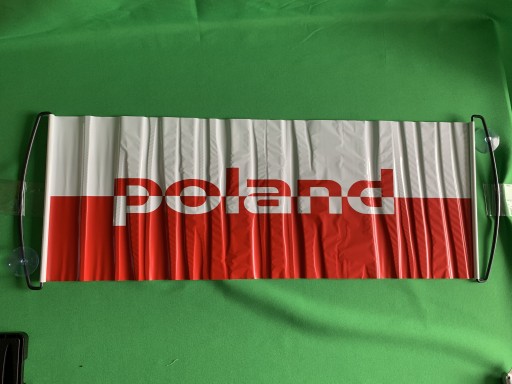 Zdjęcie oferty: Flaga na szybę dla Kibica Polska / do auta